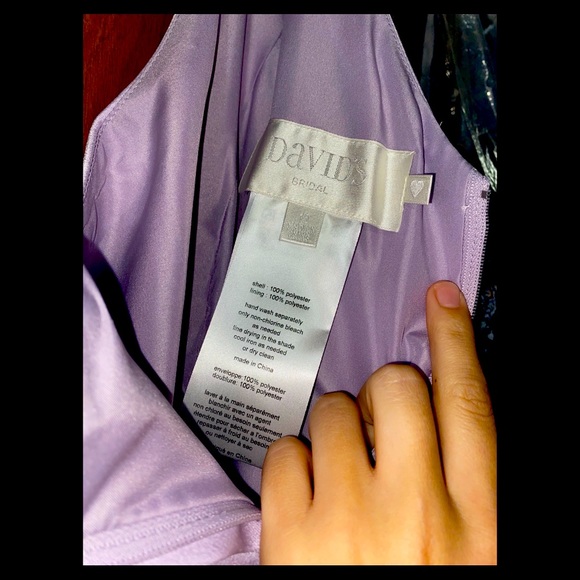 DAVIDS BRIDAL BRIDESMAID GOWN - Picture 3 of 4